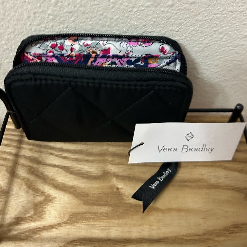 Vera Bradley Quilted Wallet with Floral Interior
